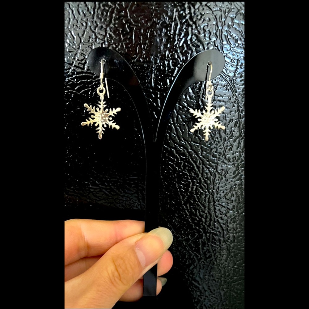 Silver Snowflake Earrings - Beautiful!